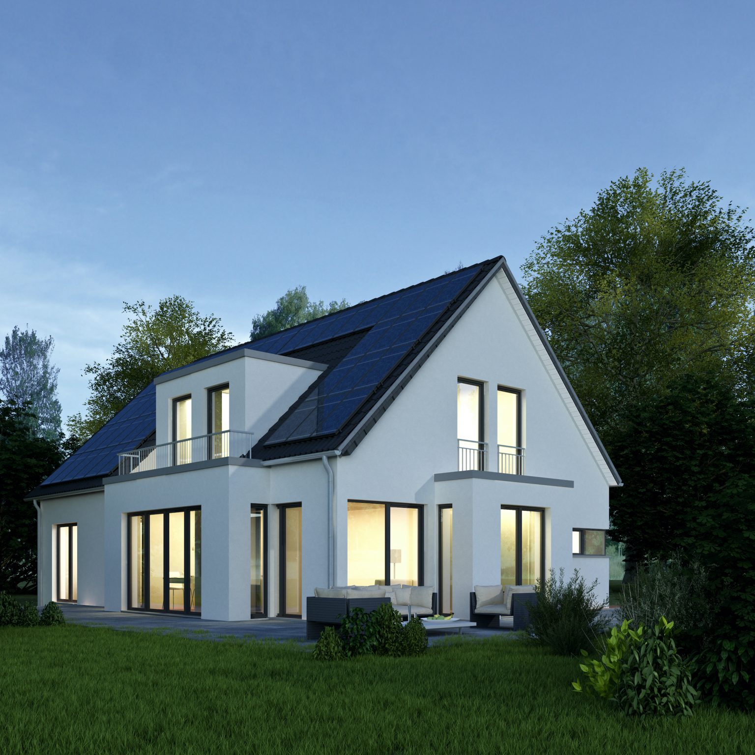 black aluminium windows