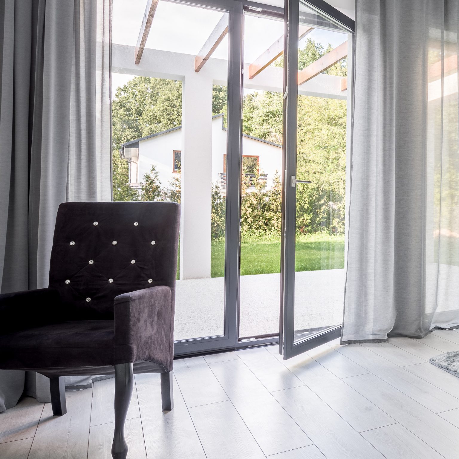 silver Schuco Residential Doors