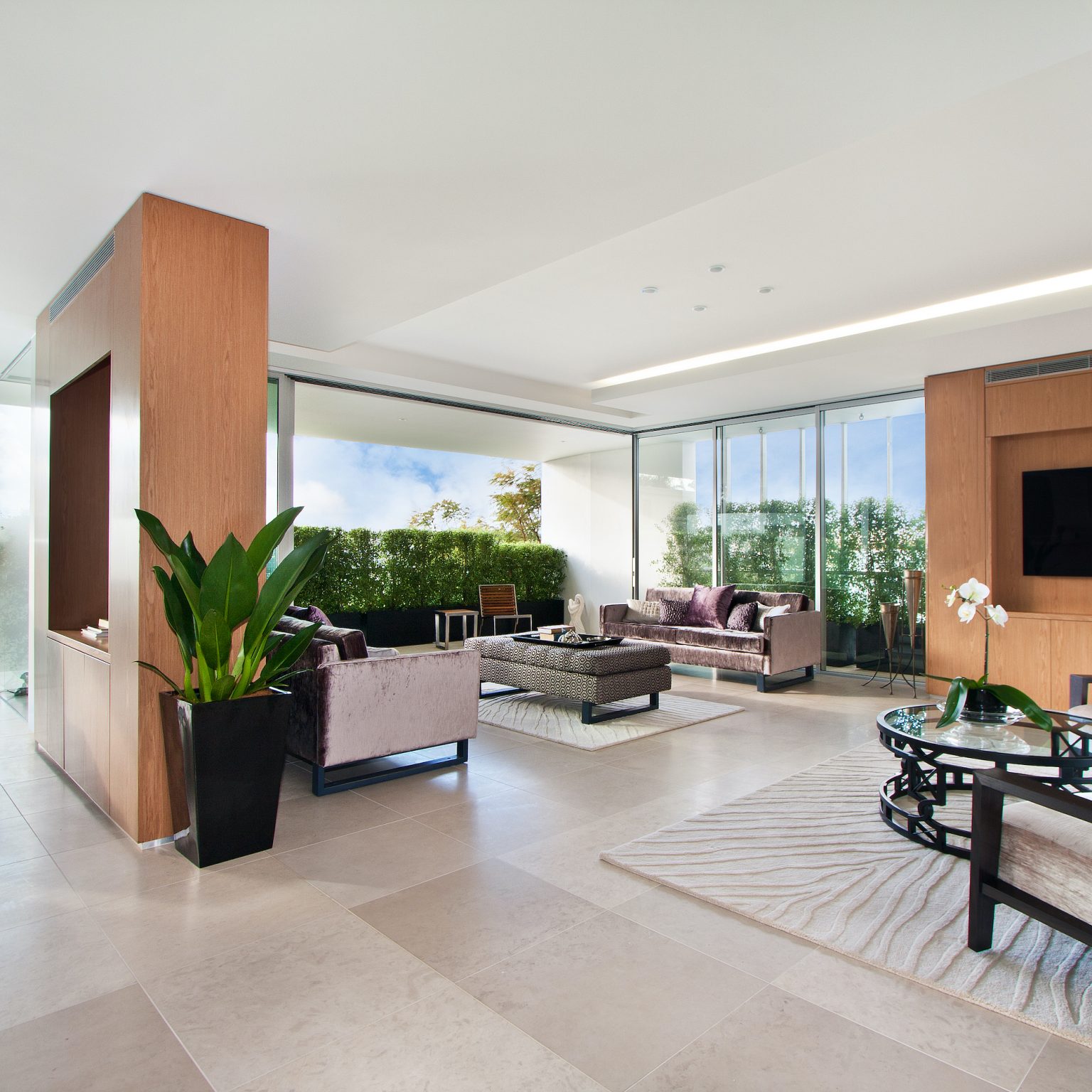 aluminium sliding doors in a new home