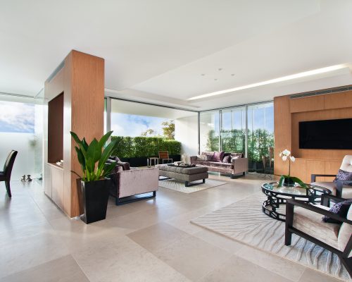 aluminium sliding doors in a new home