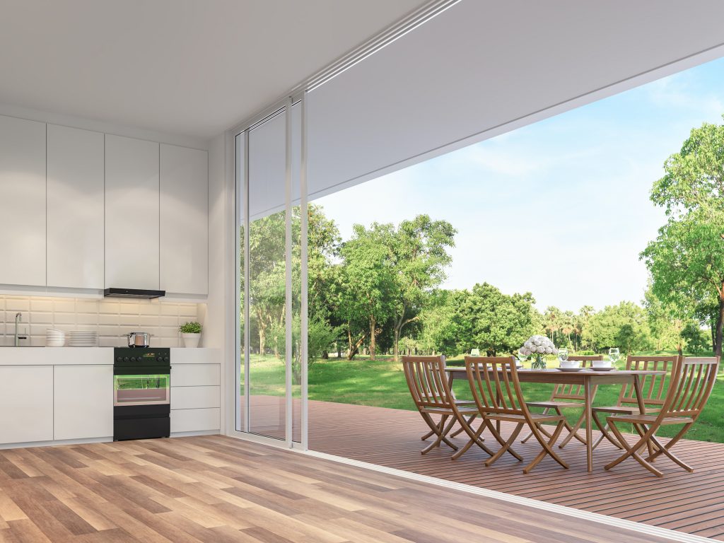 sliding door drainage using Aquabocci R47 External Barrier