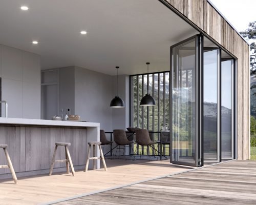 Solarlux ecoline bifolds in black
