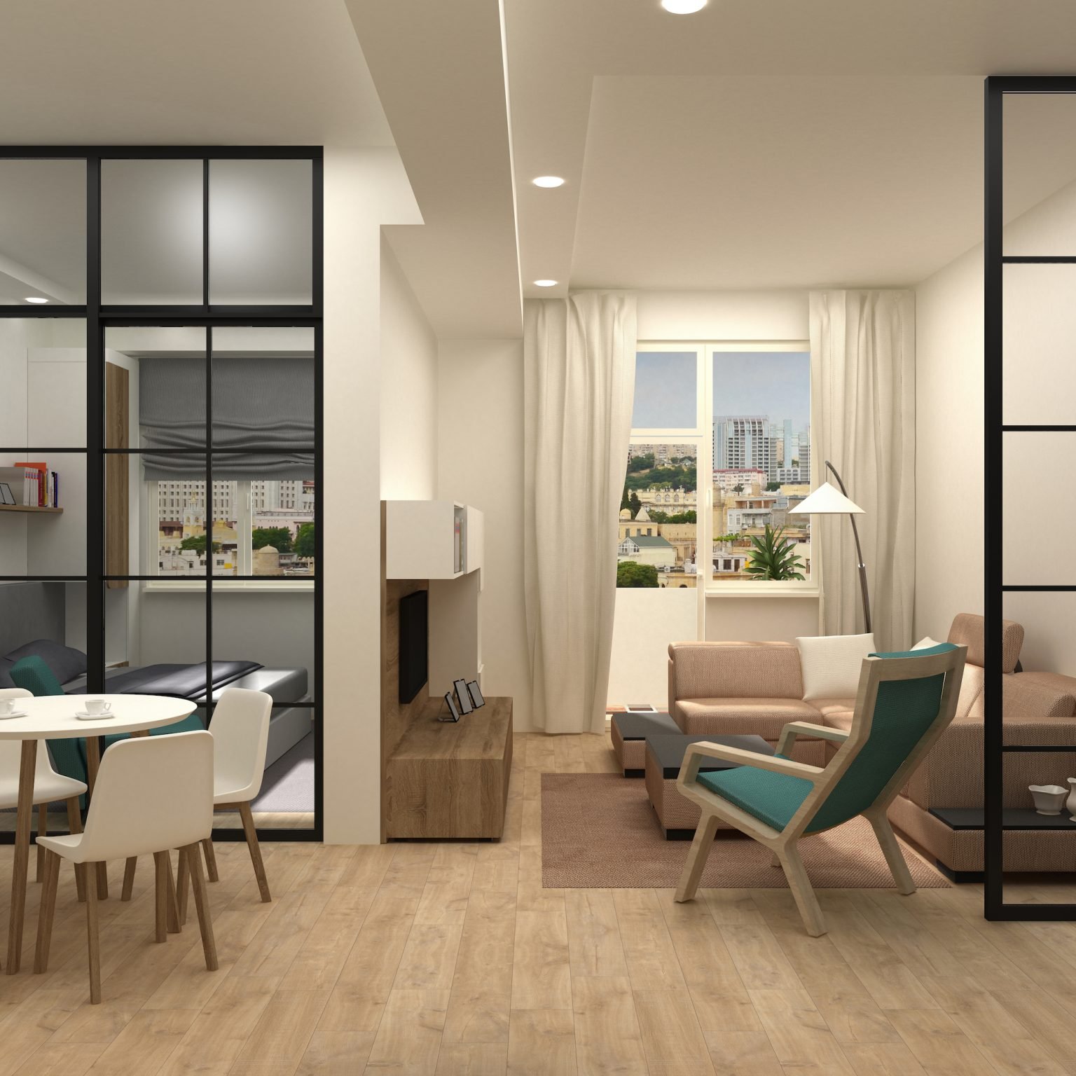 Steel-look interior Screens & Doors