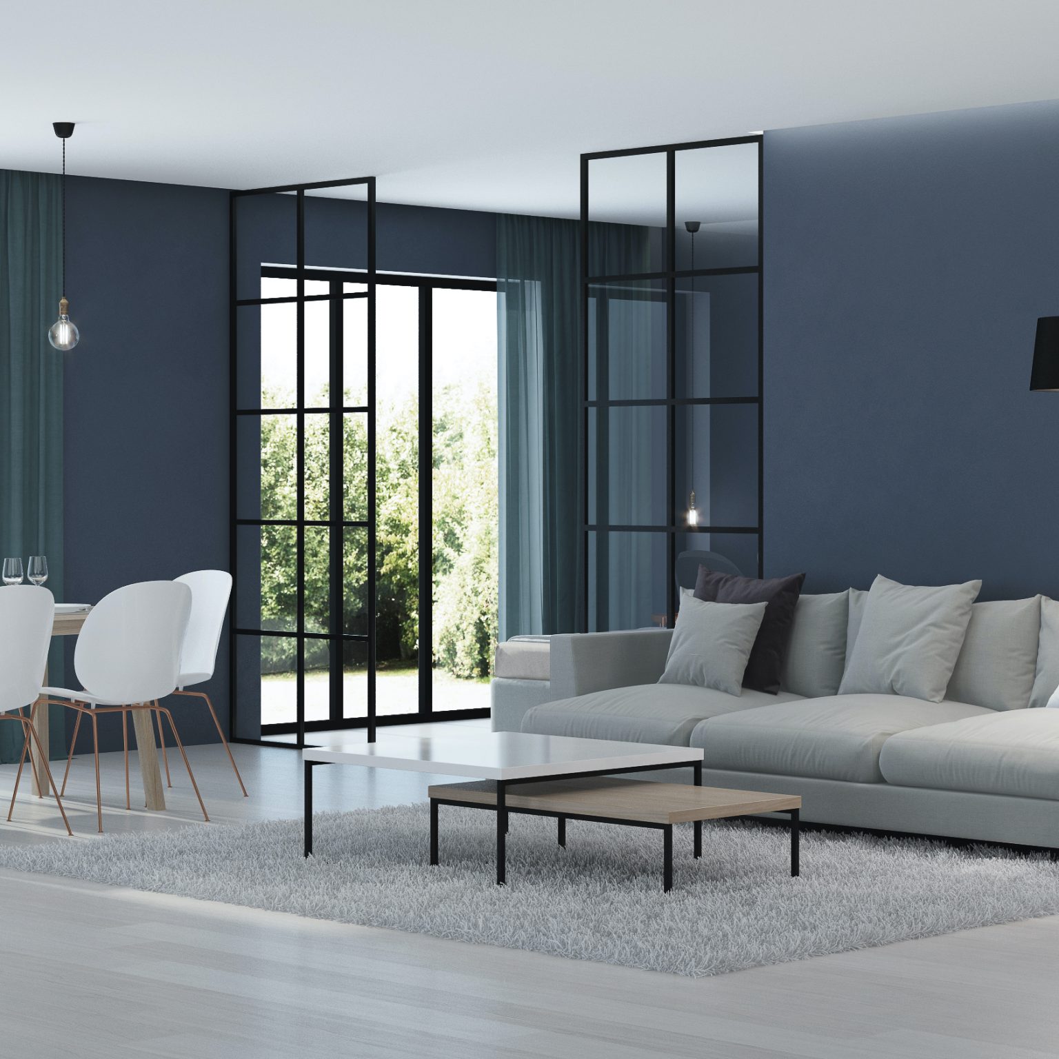 Steel-look interior Screens & Doors