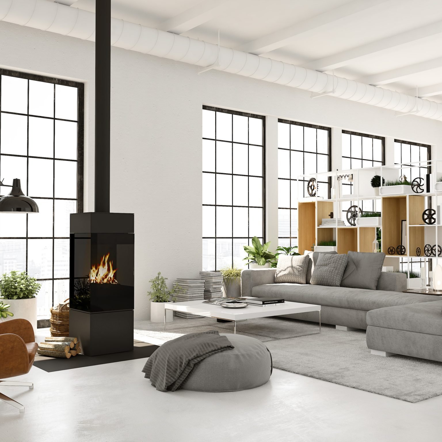 black steel style windows