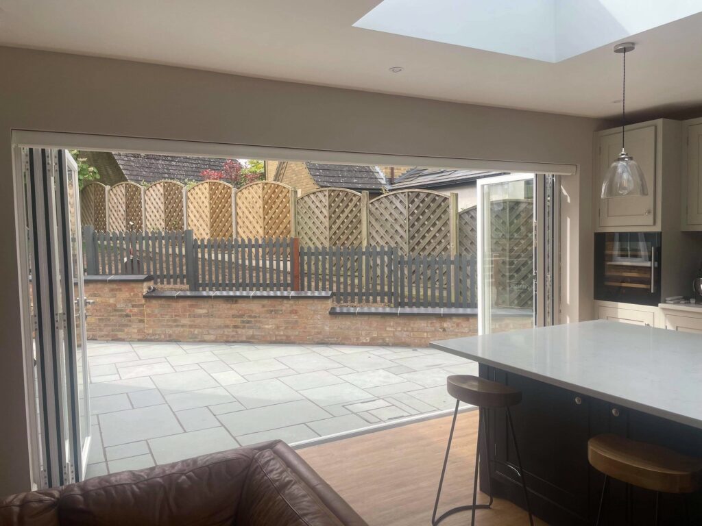 bifolding doors in Huntingdon house extension