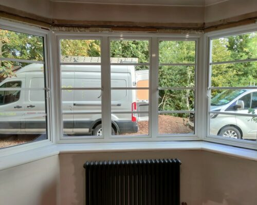 new heritage aluminium window in white