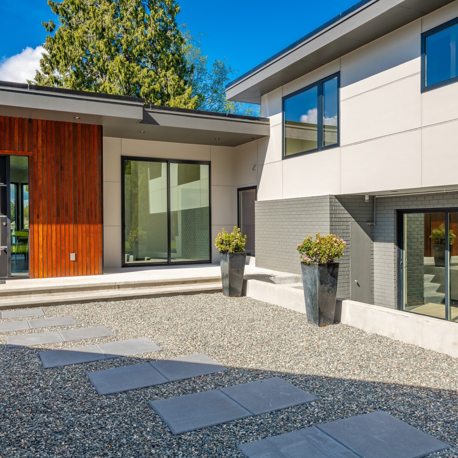 Schuco AWS 80 SC windows in a white rendered home